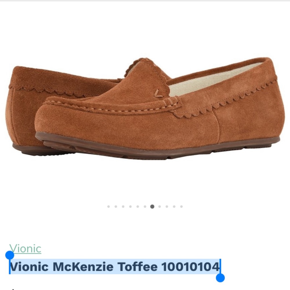 NWT Vionic McKenzie Toffee  Fur Insole - Size 5